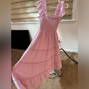 Hill house crepe Ellie nap dress ballerina pink